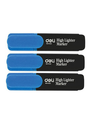 Deli 10-Piece Highlighter, S621, Blue