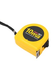 Deli Pocket Ruler Measuring Tape, 10 Meter x 25mm, 8210, Black/Yellow