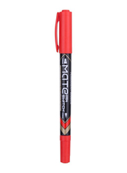 Deli Mate Switch Twin Marker Pen Set, U10440, Red
