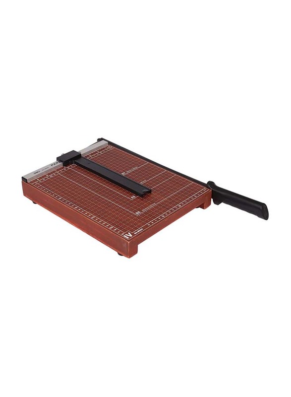 

Deli A4-12 Sheets Wooden Paper Cutter, 30 x 250cm, 8004, Brown