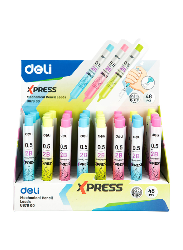 

Deli 48-Piece Mechanical Pencil Set, 0.5mm, U67600, Multicolor
