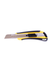 Deli 18-mm Utility Knife, 2064, Yellow/Black