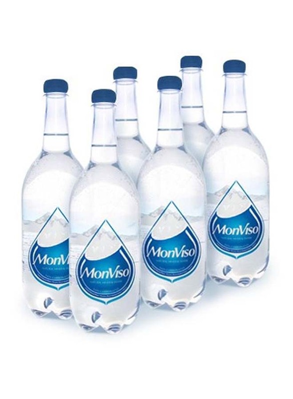 Monviso Natural Mineral Still Water, 6 Bottles x 1 Liter