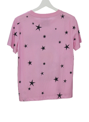 Moschino UFO Teddy Crew Neck Short Sleeve T Shirt for Women, Medium, Pink