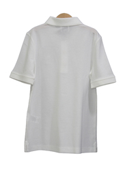 Burberry Monogram Motif Cotton Pique Polo Shirt for Women, XS, White
