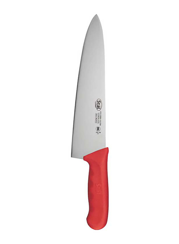 

Winco 10-inch Stainless Steel Chef's Knife, KWP-100R, Silver/Red