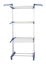 Stainless Steel 3 Layers Clothes Hanger, Blue