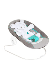 Hauck Alpha 2-in-1 Bear Hearts Bouncing Chair, Grey/Green