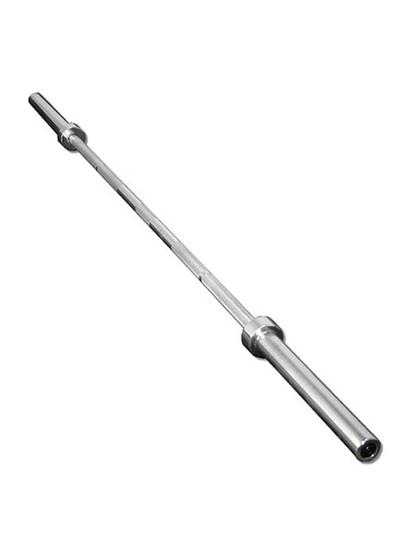 Prosportsae Olympic Bar with Collars, 60 inch, Silver