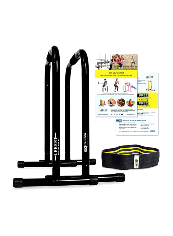 Lebert Fitness Dip Bar Stand, Large, Black