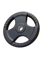 Prosportsae Tri-Grip Olympic Rubber Weight Plates, 15KG, Black