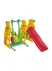 Rabbit Slide and Ladybug Swing with Basketball Set, 137cm, Ages 1.5+