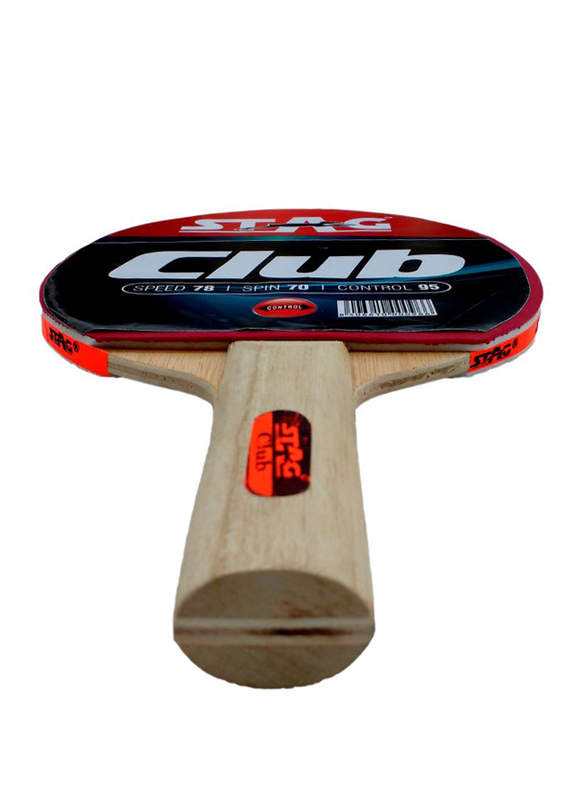Stag Club Table Tennis Racket, Brown