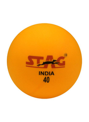 Stag Seam Table Tennis Ball Set, 40mm, 12 Pieces, Orange
