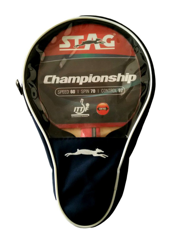 Stag Championship Table Tennis Racket, Red