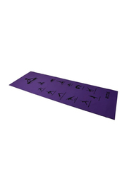 Stag Asana Printed Yoga Mat, 4mm, Purple