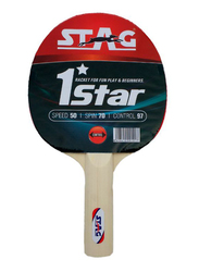 Stag 1 Star Table Tennis Racket, Brown