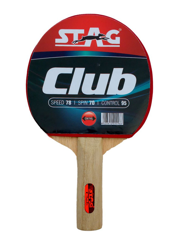 Stag Club Table Tennis Racket, Brown