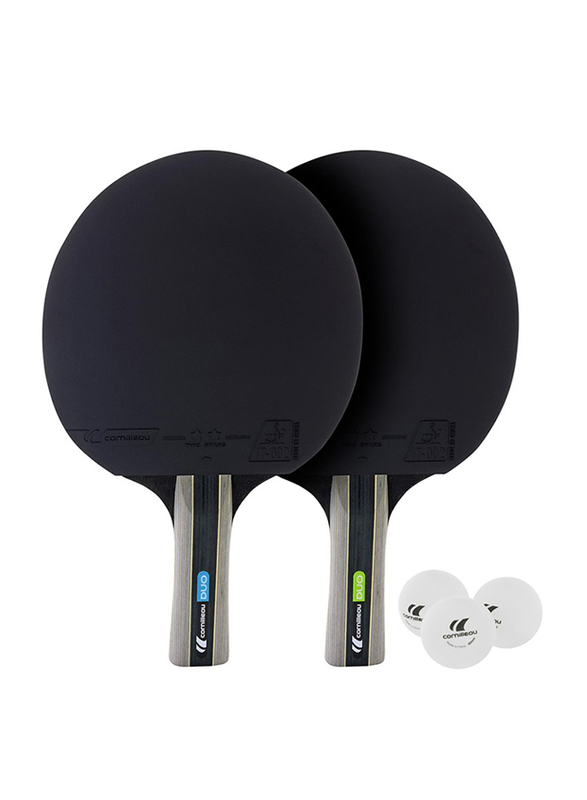 

Cornilleau Sport Pack Duo Table Tennis Racket & Balls, 5-Piece, Black