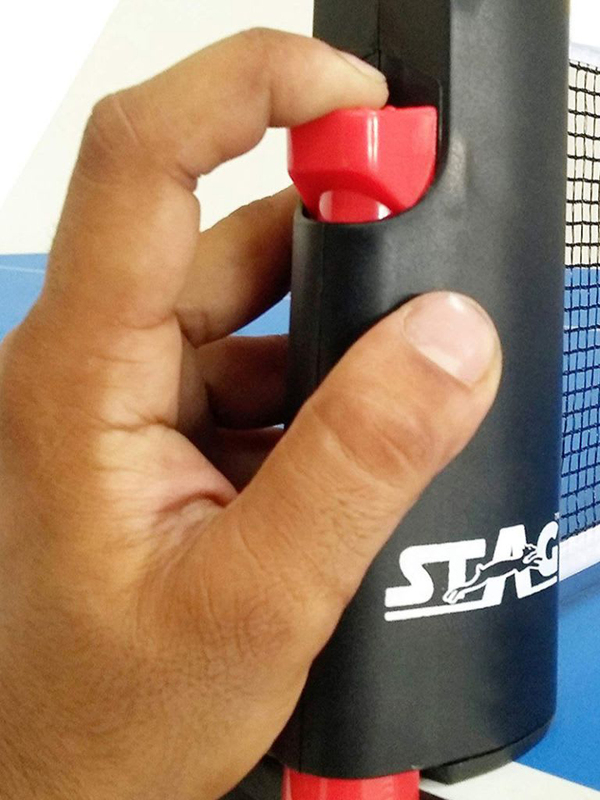 Stag Retractable Table Tennis Net, 5cm, Black