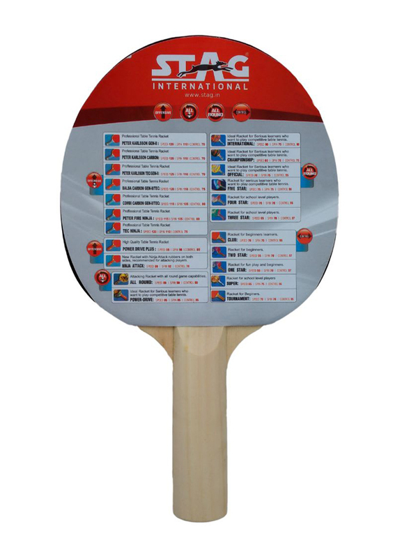 Stag 1 Star Table Tennis Playset, 5 Pieces, Multicolor