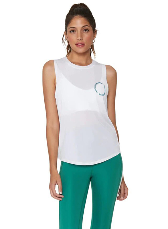 

Spiritual Gangster Well Being Active Muscle Tank Top, X-Small, White