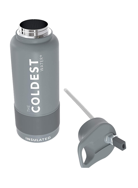 The Coldest Water 32oz Sports Insulated Bottle, Gun Metal Grey