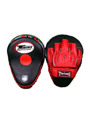 Twins Special Standard PML 10 Punching Mitts, Black/Red