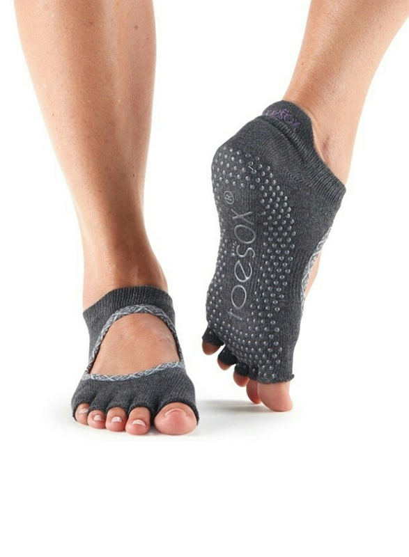 

Toesox Bellarina Half Toe Socks, Small, Carbon Batik