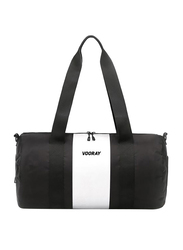 Vooray Iconic Duffel Bag, 17.5 Inch, Silver Stripe