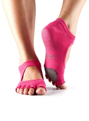 Toesox Half Toe Plie Socks, Small, Fuchsia