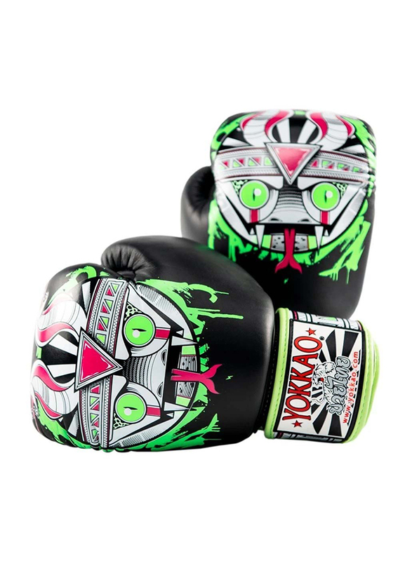 

Yokkao 12oz Apex Snake Boxing Gloves, Black