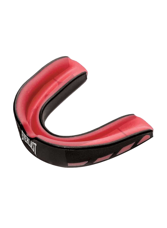 

Everlast Standard Evershield Single Mouthguard, Black/Red