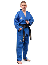 Daedo Size 3 WTF Seoul Style Dobok with Black Collar, Blue