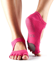 Toesox Half Toe Plie Socks, Medium, Fuchsia