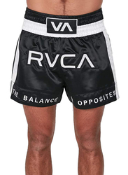 RCVA Rvca Muay Thai Gym Shorts for Men, Small, Black