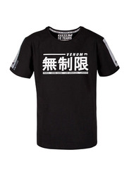 Venum Limitless Kids T-shirt for Boys, 12 Years, Black/White