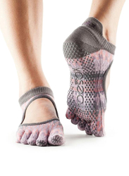Toesox Full Toe Plie Socks, Medium, Siren