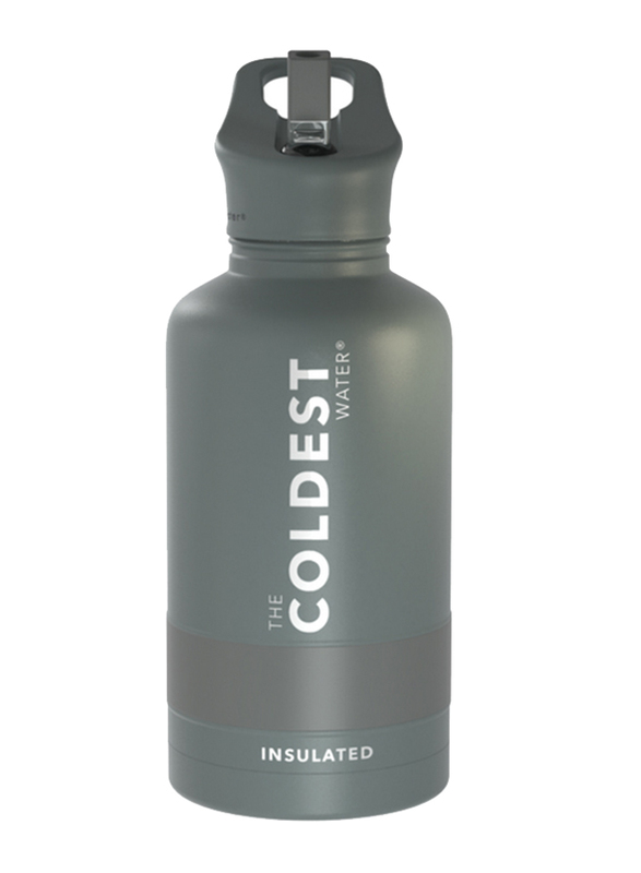 The Coldest Water 64oz Sports Insulated Bottle, Gun Metal Grey