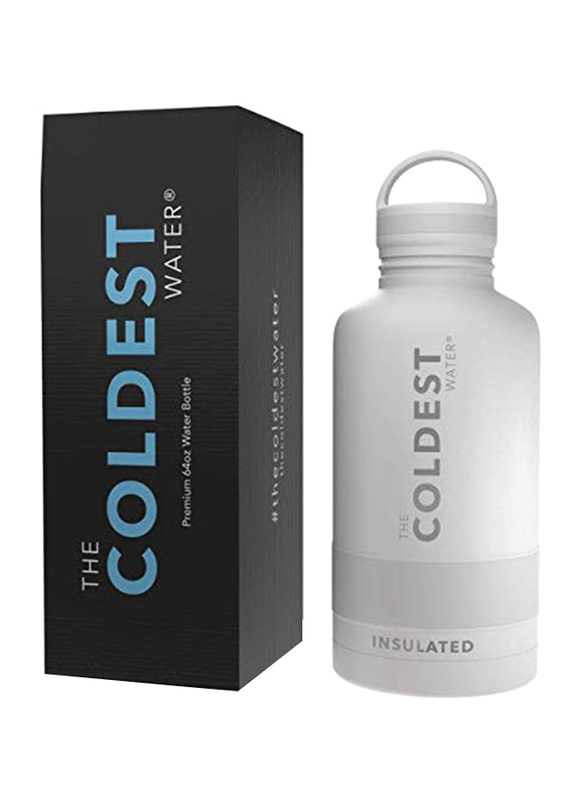 The Coldest Water 32oz Insulated Bottle, Snow White