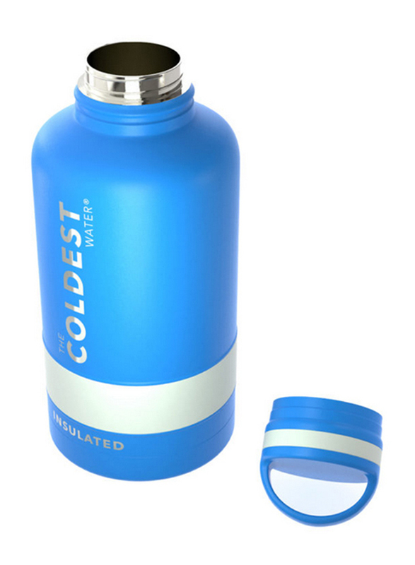 The Coldest Water 64oz Insulated Bottle, Sailor Blue