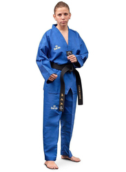 Daedo Size 5 WTF Seoul Style Dobok with Black Collar, Blue