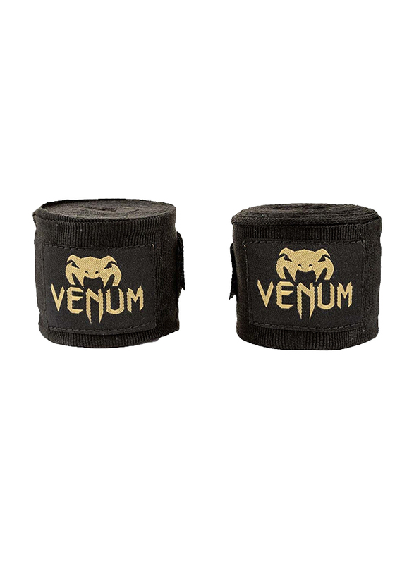 

Venum 2.5-Meters Kontact Boxing Hand Wraps, Black/Gold