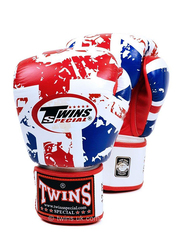 Twins Special 10oz FBGV-44UK Flag of United Kingdom Fancy Boxing Gloves, Red/White/Blue