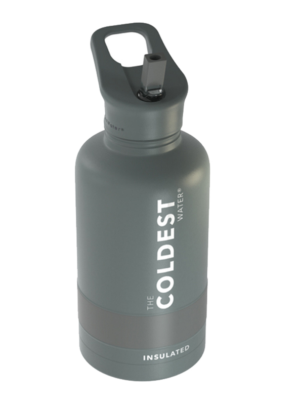 The Coldest Water 64oz Sports Insulated Bottle, Gun Metal Grey