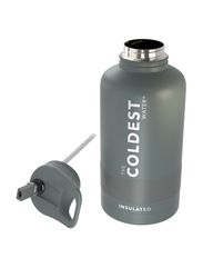 The Coldest Water 64oz Sports Insulated Bottle, Gun Metal Grey
