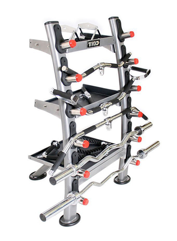 TKO Accessory Rack, Silver/Black/Red