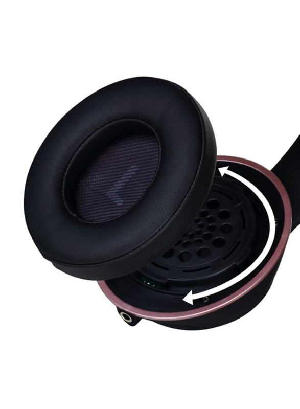 Miiego Boom Wireless On-Ear Sports Headphones, Black/Rose Gold