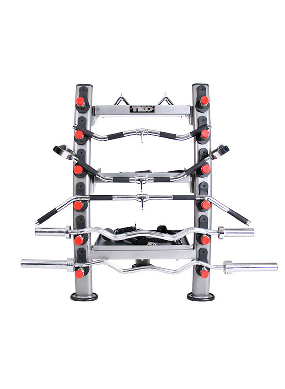 TKO Accessory Rack, Silver/Black/Red