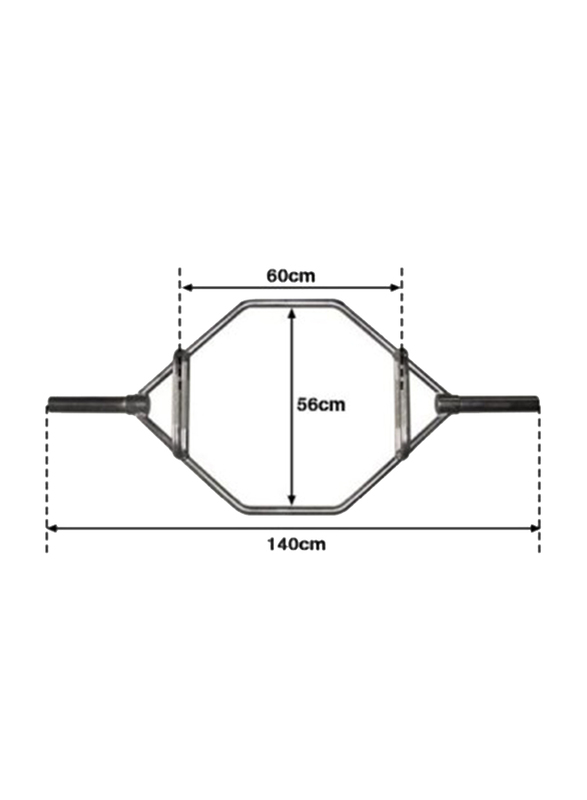 800Sport Hexbar Dead Lift Bar, Black